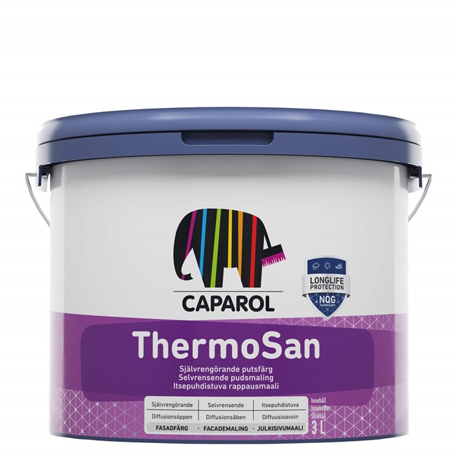 Fasadfärg ThermoSan, Vit-bas, 2,7 L