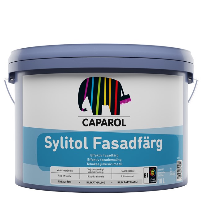 Sylitol Fasadfärg, Vit-bas, 5 L