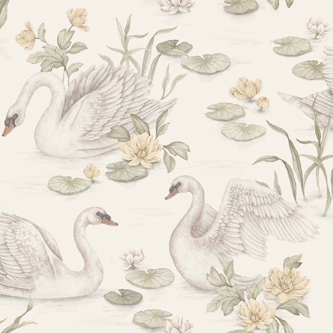 Newbie Wallpaper Lily Swan tapet