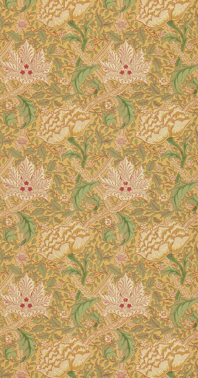 Morris & Co - Windrush Gold & Thyme Morris and Friends Wallpa