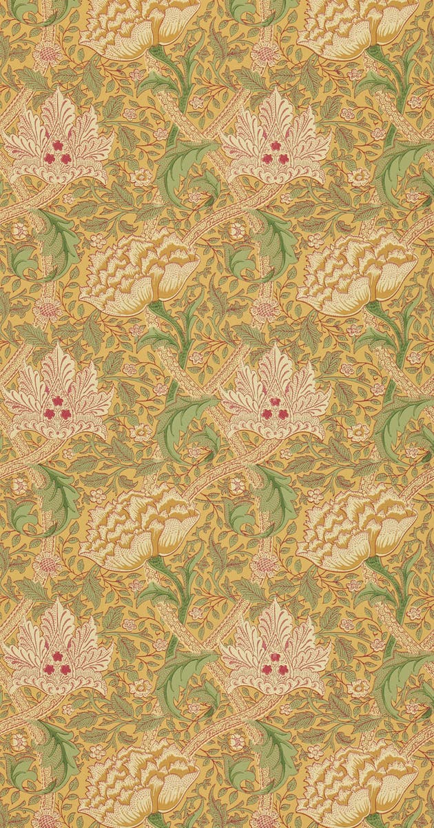 Morris & Co - Windrush Gold & Thyme Morris and Friends Wallpa
