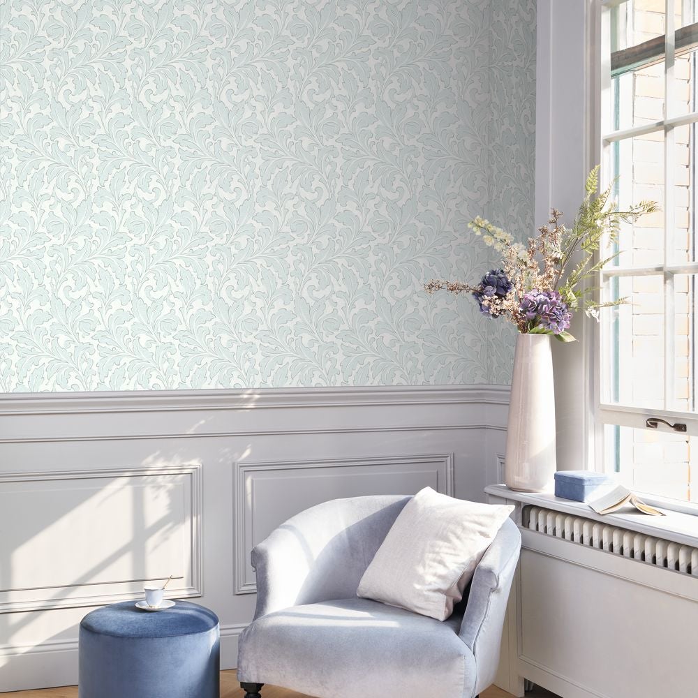 Casadeco - Acanthe Bleu Nuage Arts & Crafts