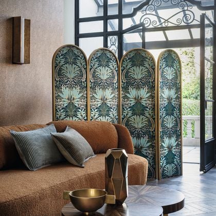 Casamance - Chardon Pétrole/Céladon Square Jasmin