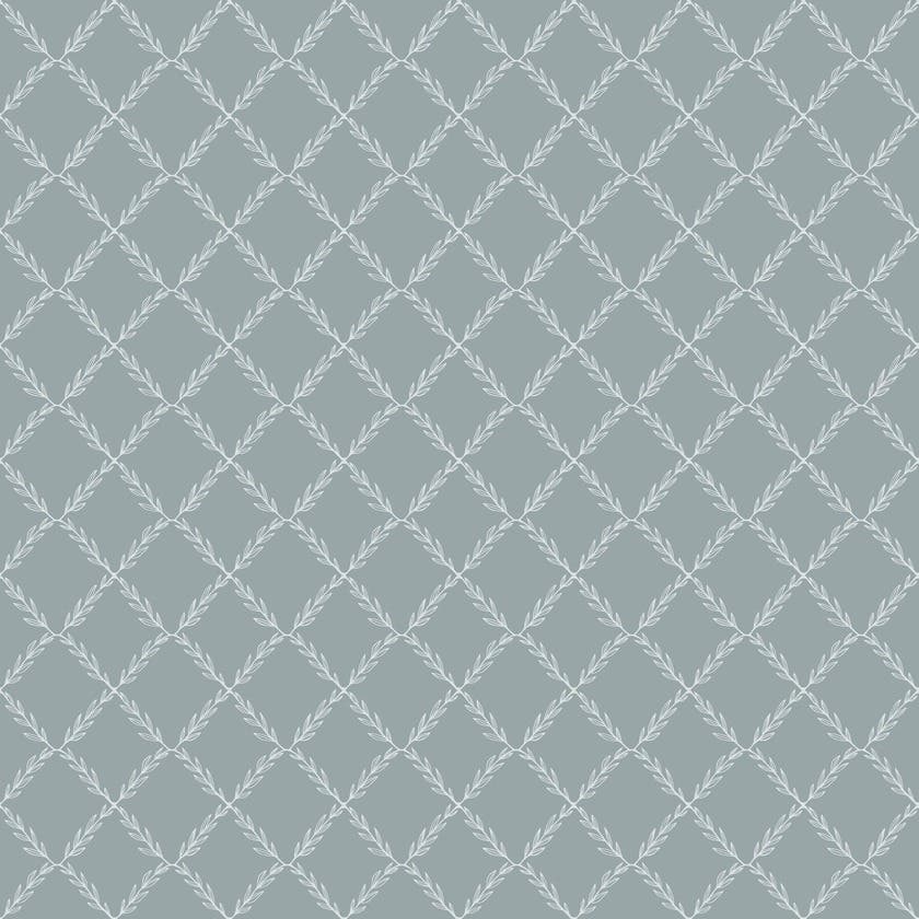 Vide, Blå Blommor&Blad