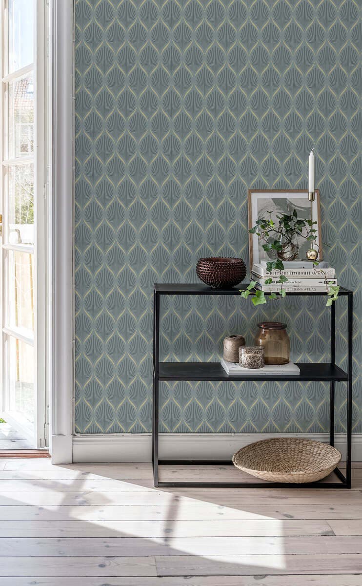 Lilly, Blå Blommor&Blad