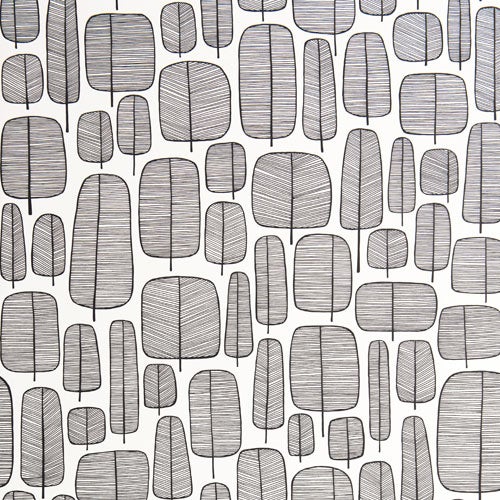 Midbec Tapeter - Little Trees Monochr