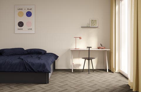 Ancares Herringbone Grey 2m