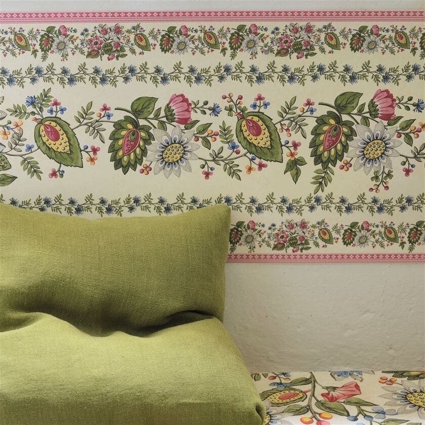 Folk Flower Wide Border Picture Book Wallpapers I