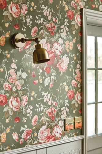 Sanderson - Stapleton Park Olive/Beng Sanderson One Sixty Wallp