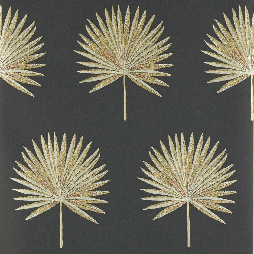 Jane Churchill - Fortunei Black/Gold
