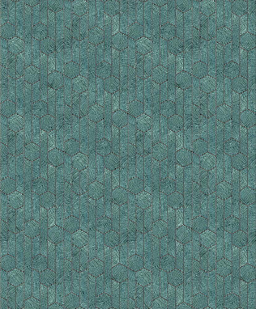 Midbec Tapeter - Kantha Teal