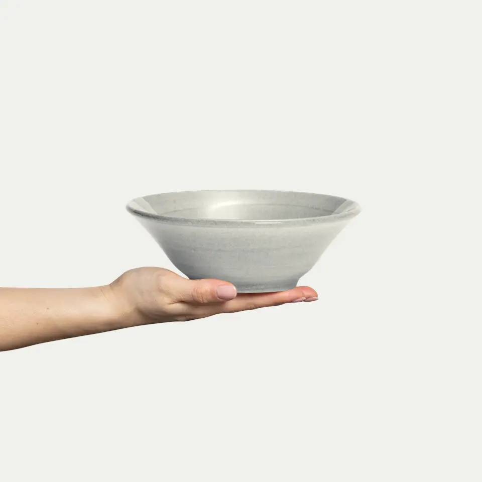Basic Skål 19cm Grå