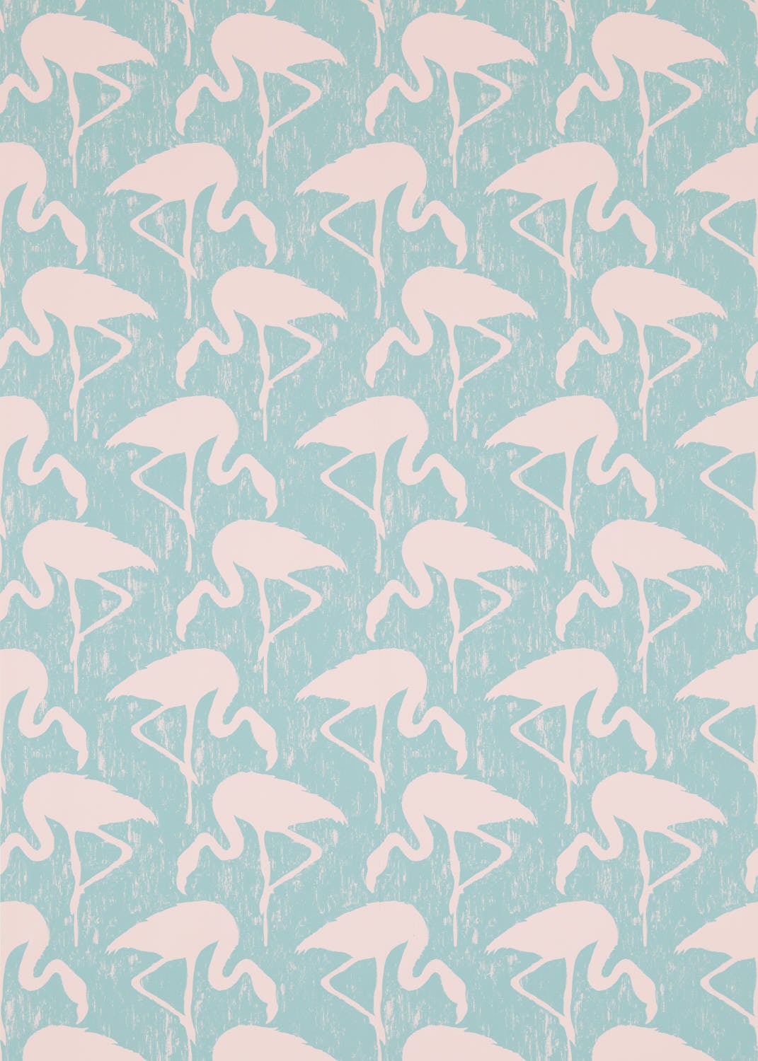 Sanderson - Flamingos Turquoise Pink Sanderson One Sixty Wallp