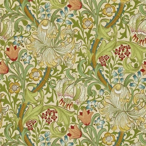 Morris & Co - Golden Lily Pale Biscuit Morris 160th Anniversary