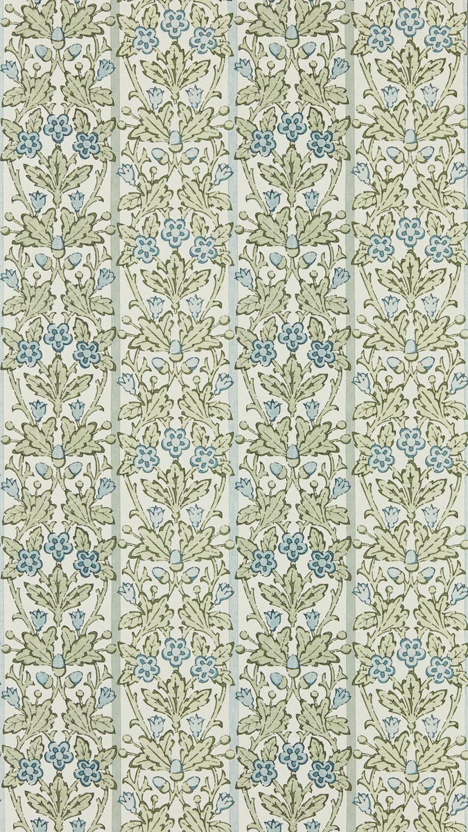 Morris & Co - Oak & Blossom Thyme Woad
