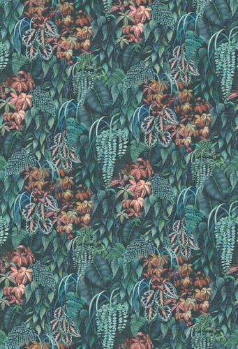 Osborne & Little - Green Wall Lamorran Green Wall Peaco