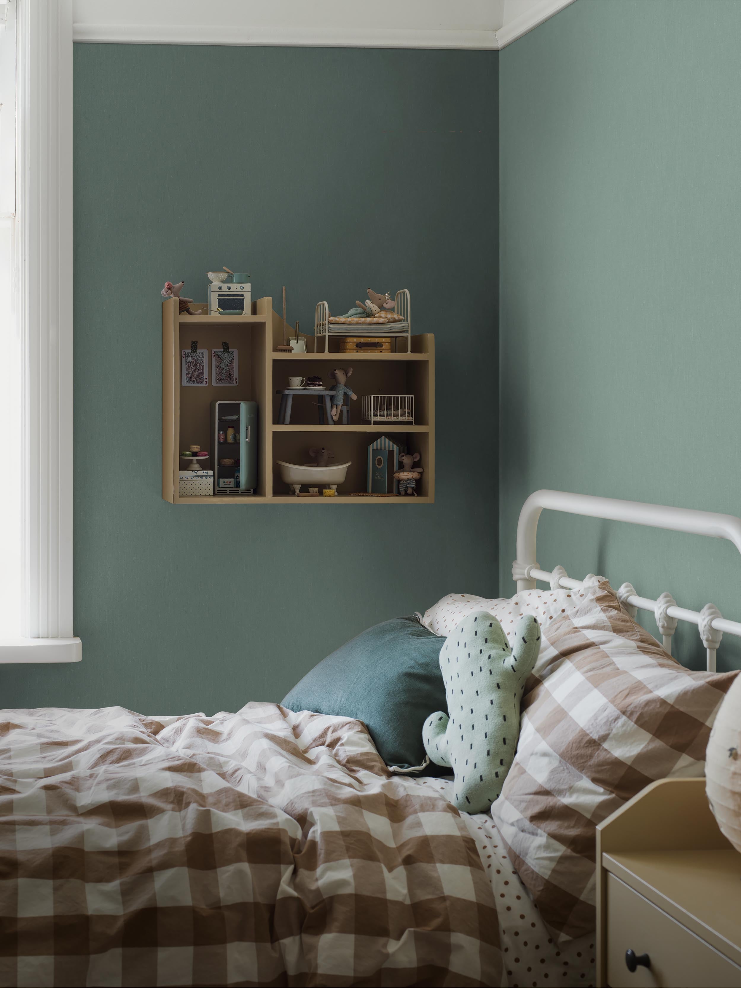 Boråstapeter - Teal Linen
