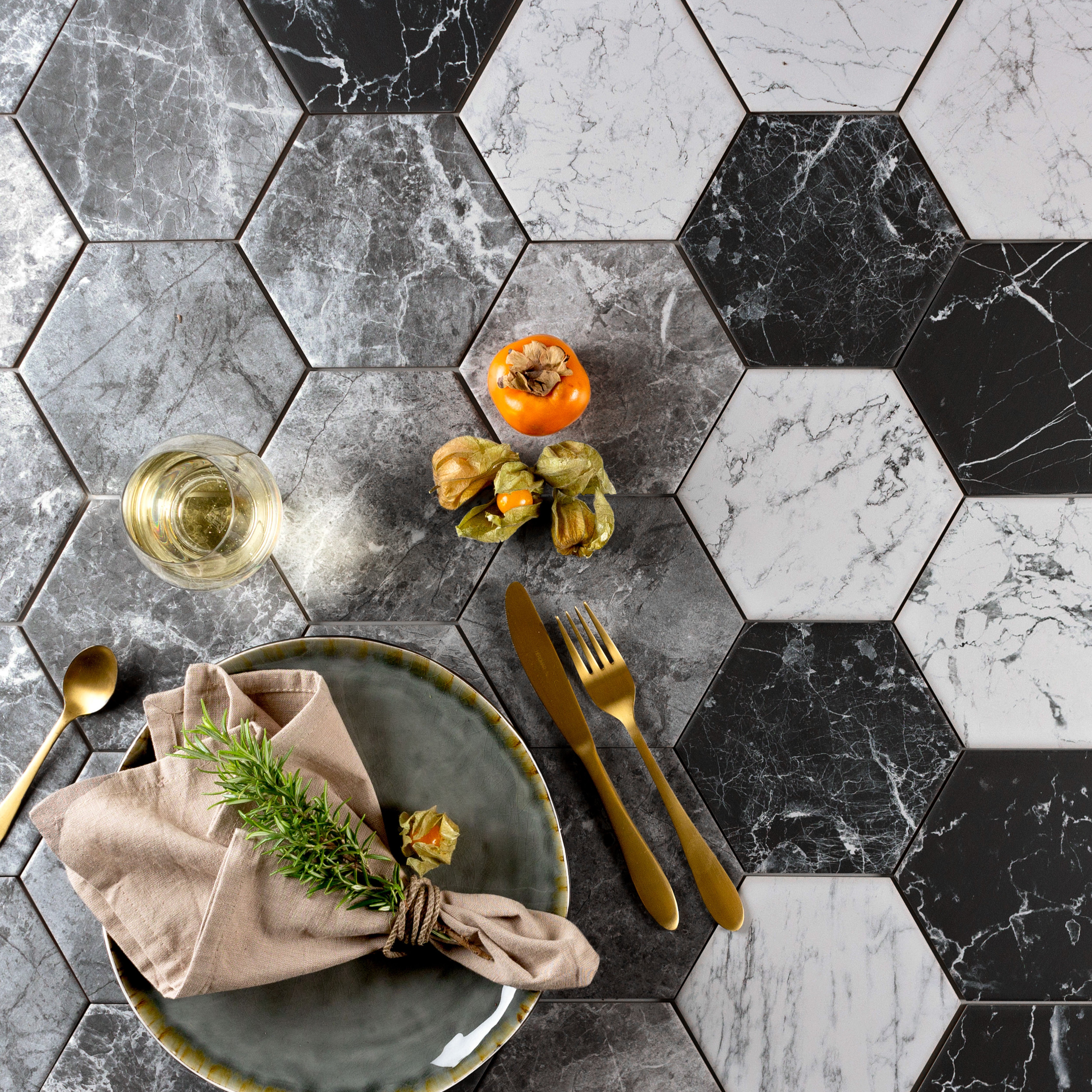 Marriott Gris Perla hex 14x16,3