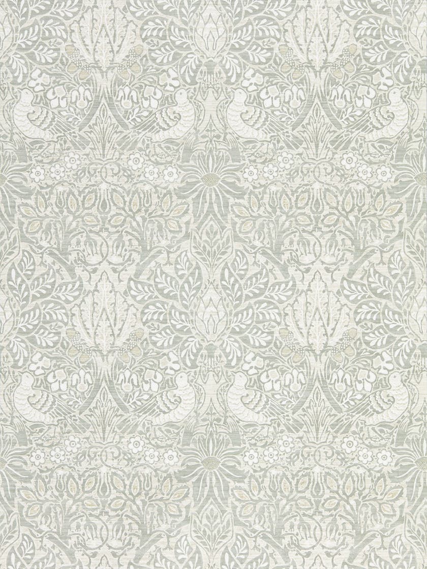 Pure Dove & Rose Grey Blu Pure Morris North Wallpap