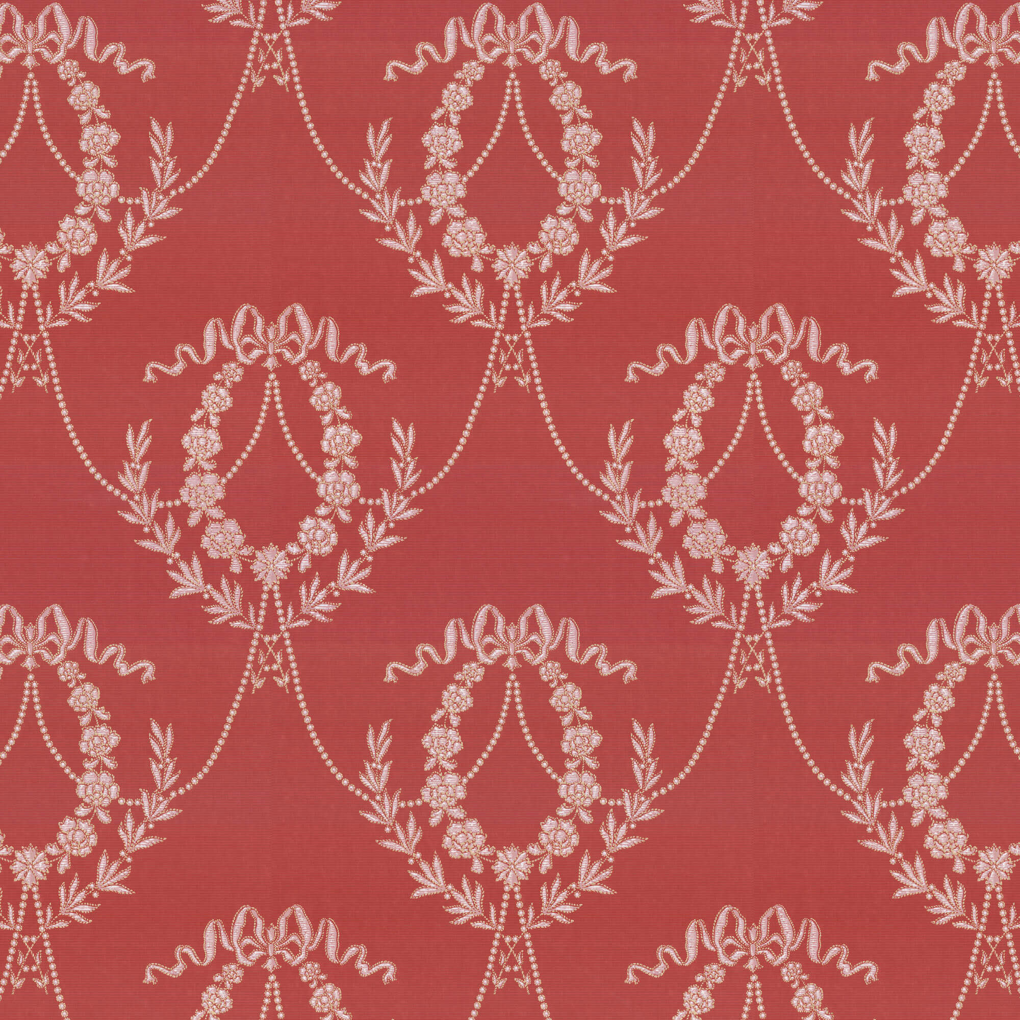 Lim & Handtryck - Hovkonditoriet - Röd/Guld x121-30