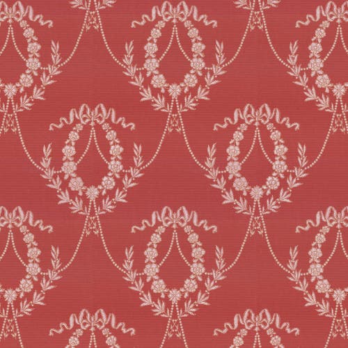 Lim & Handtryck - Hovkonditoriet - Röd/Guld x121-30