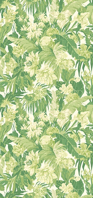 GP&J Baker - Original Tropical Flower Green BW45132-1