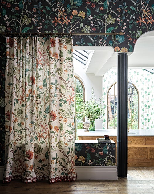 Osborne & Little - Chellah Byzance Chellah Charcoal.