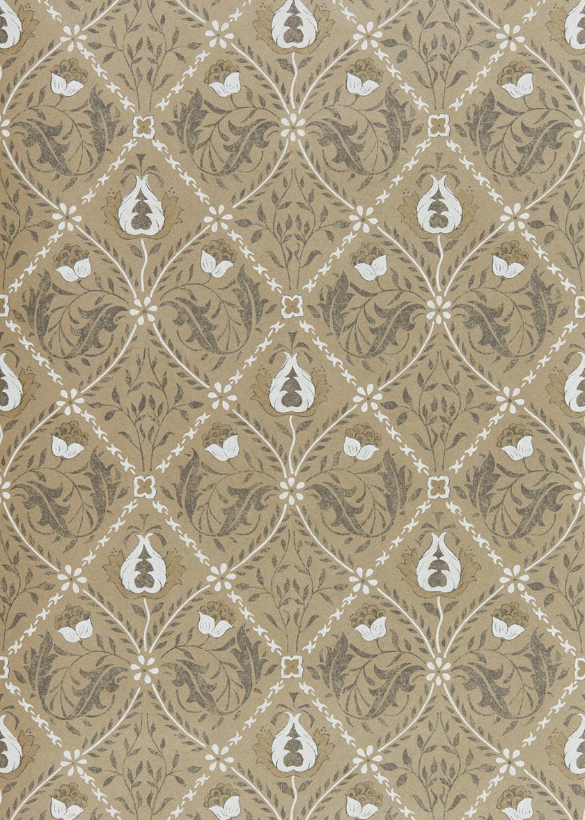 Pure Trellis Gold Pure Morris North Wallpap