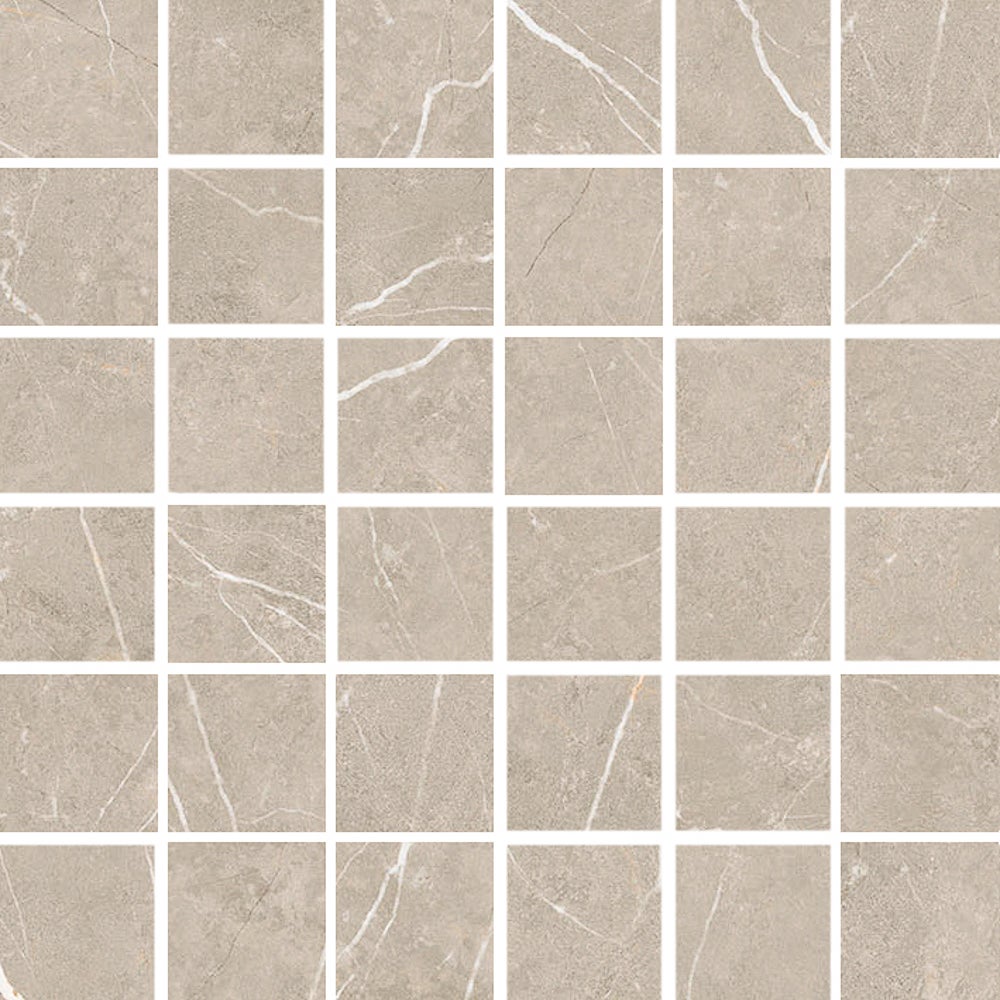 Glaciär Greige mosaik 5x5, ark 30x30