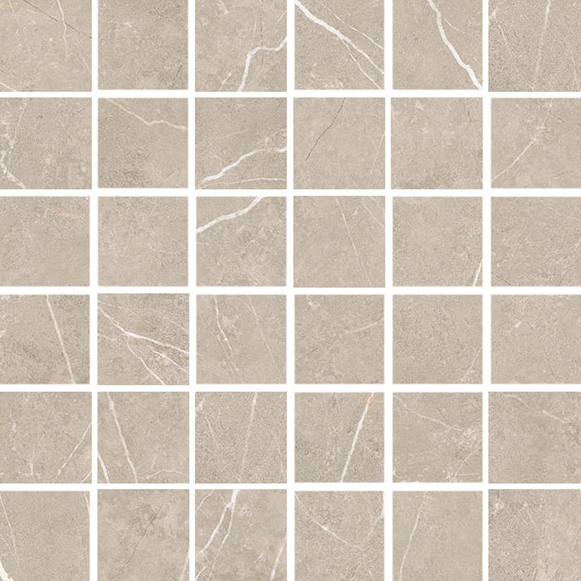 Glaciär Greige mosaik 5x5, ark 30x30