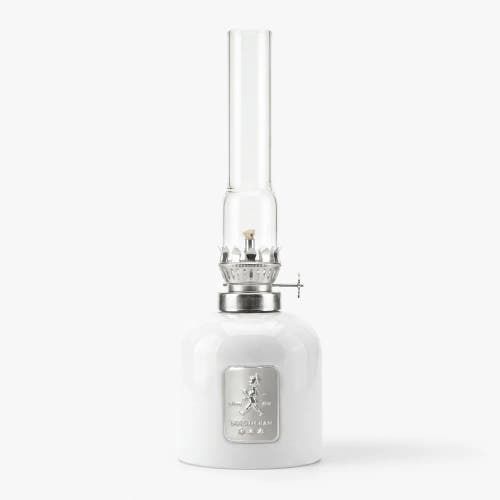 Oljelampa Glas Vit