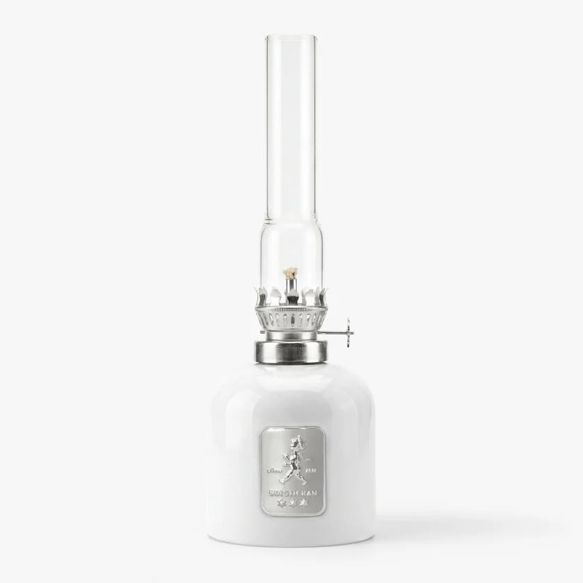 Oljelampa Glas Vit