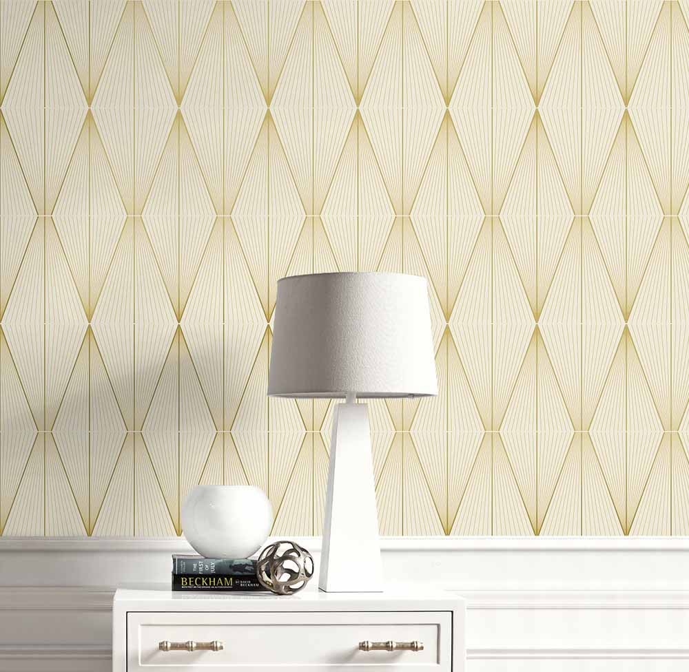 Carma - Peel & Stick Geo Diamond Goldenrod