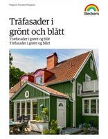 Färgkarta Träfasader i grönt och blått