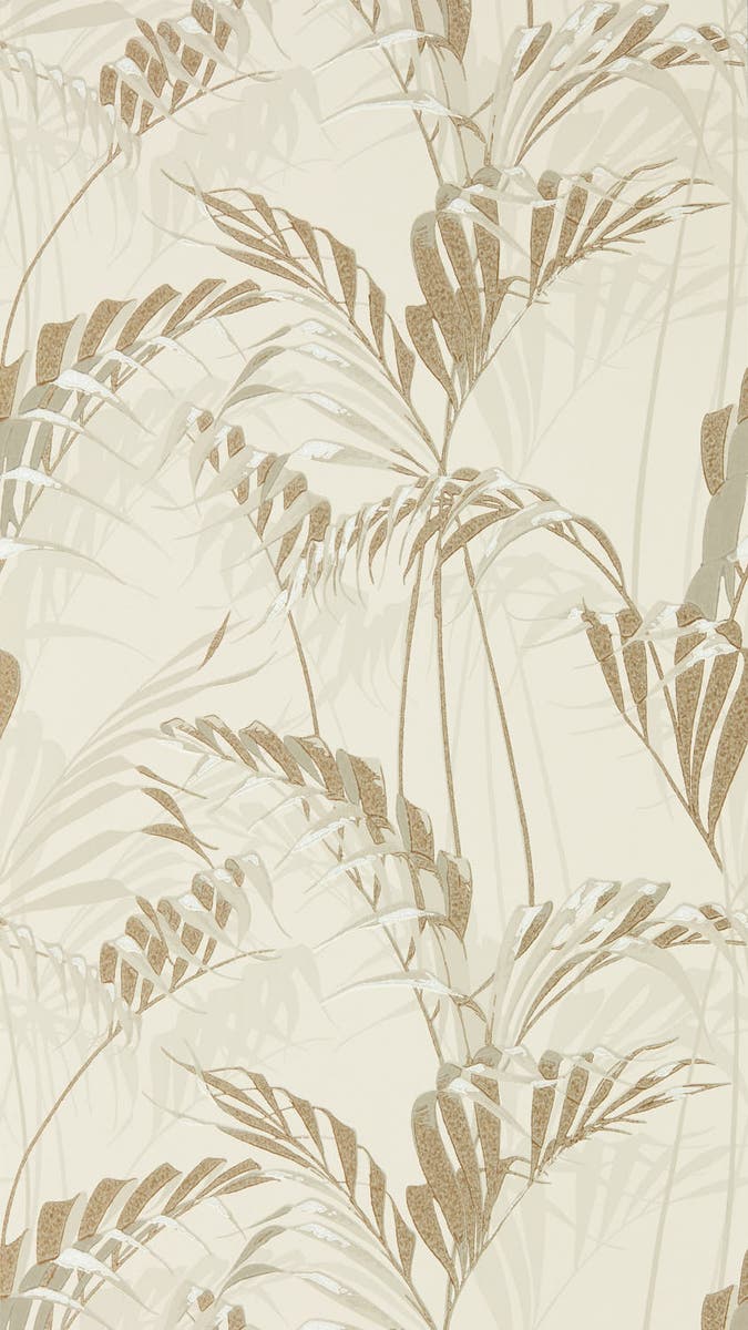 Sanderson - Palm House Linen/Gilver Glasshouse Wallpapers