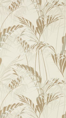 Sanderson - Palm House Linen/Gilver Glasshouse Wallpapers