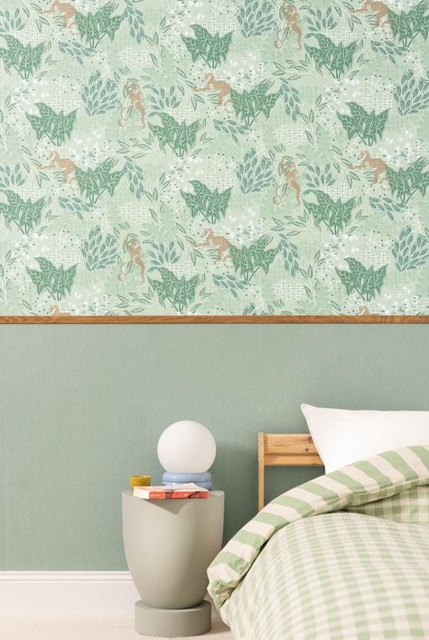 Caselio - Uni Mat Vert Celadon Damier