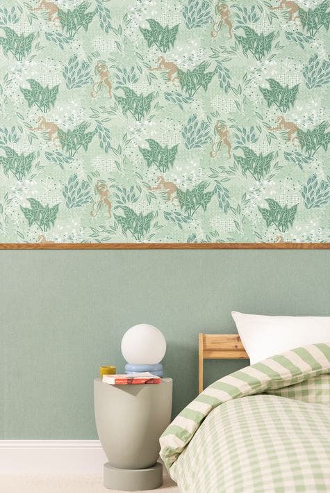 Caselio - Uni Mat Vert Celadon Damier