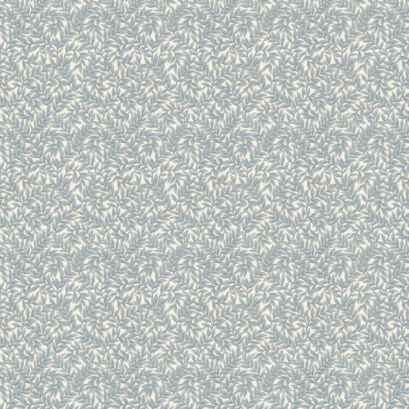 Lim & Handtryck - Bladmönster - Kvist/Blå K36-40