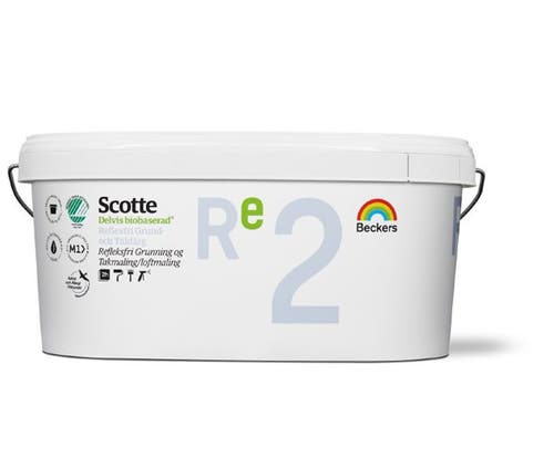 Scotte Re2 Grund- och Takfärg 10 L Vit
