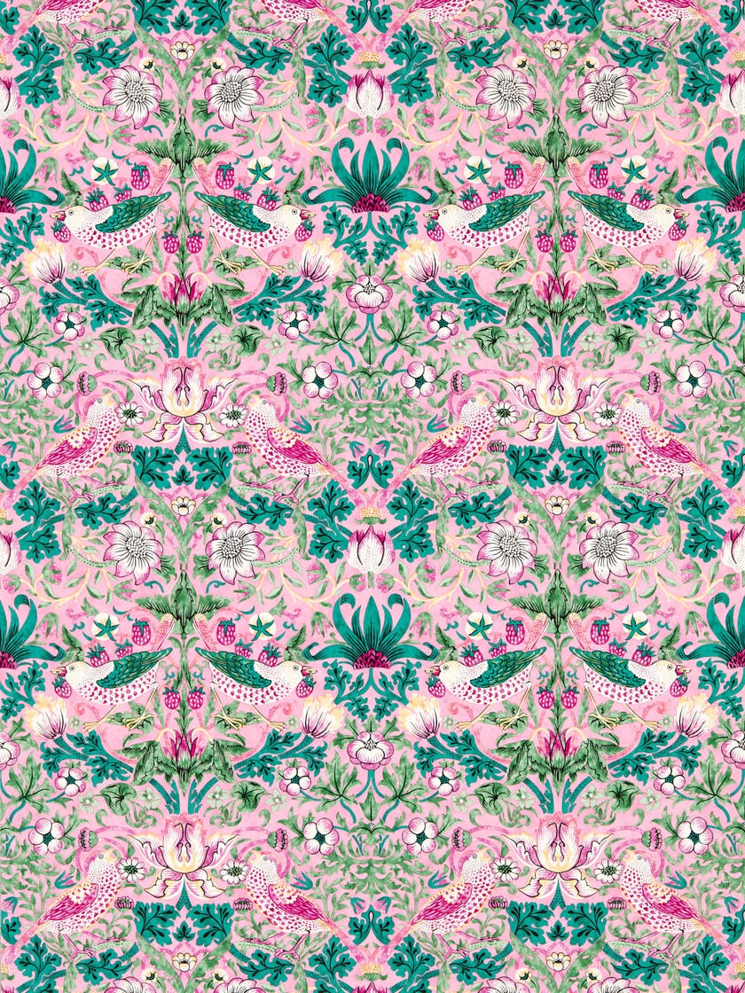 Morris & Co - Strawberry Thief Miami St Bedford Park Wallpapers