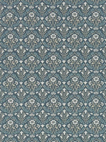 Morris & Co - Morris Bellflowers Indigo Morris 160th Anniversary