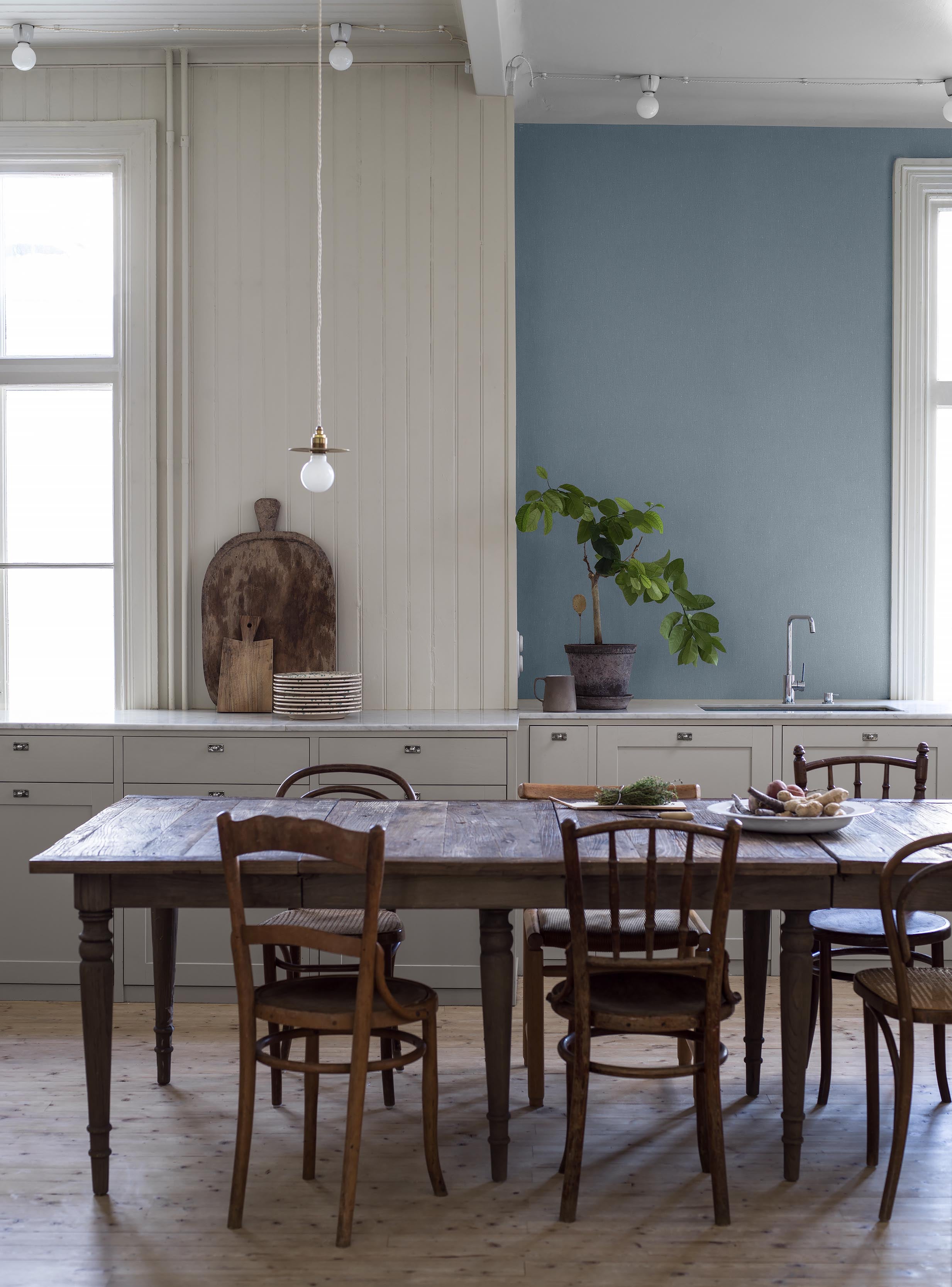 Boråstapeter - Blue Linen