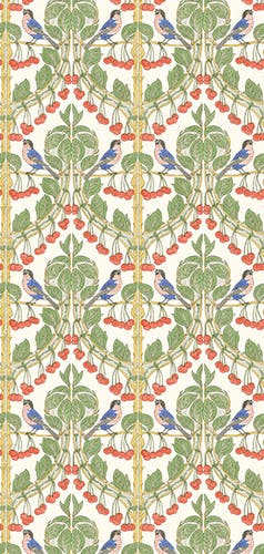 GP&J Baker - Brantwood Birds & Cherries Multi BW45100-4