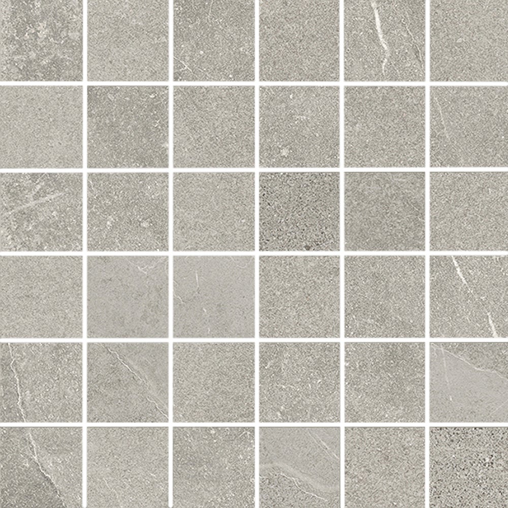 Gatsby Greige mosaik 5x5, ark 30x30