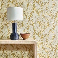 Laurel Leaf ochre V&A Decorative Papers 2