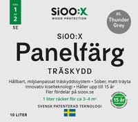 SiOO:X Panelfärg Träskydd 10L Thunder Grey