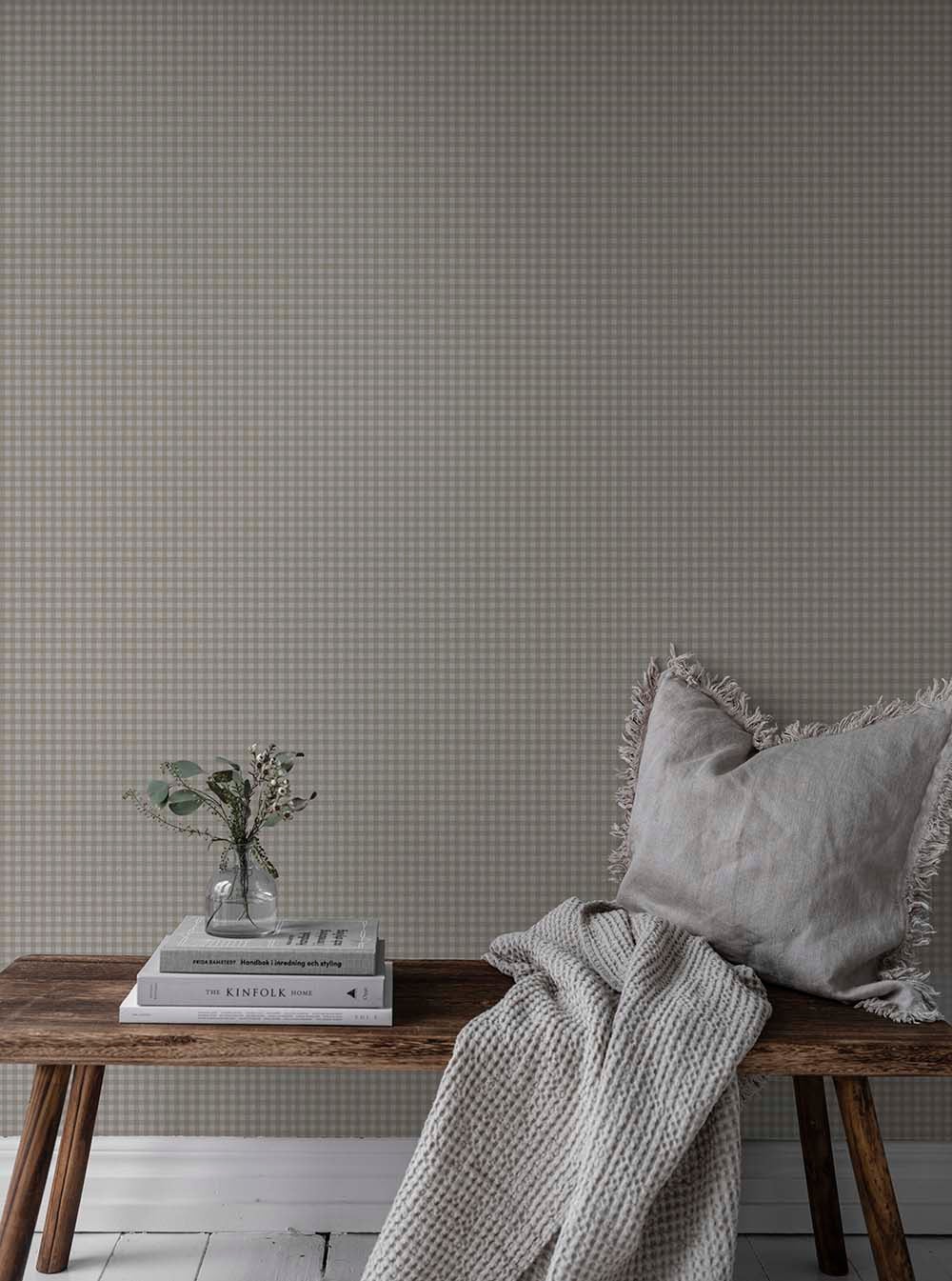 Duro - Lotta Grå/Beige Småmönstrat