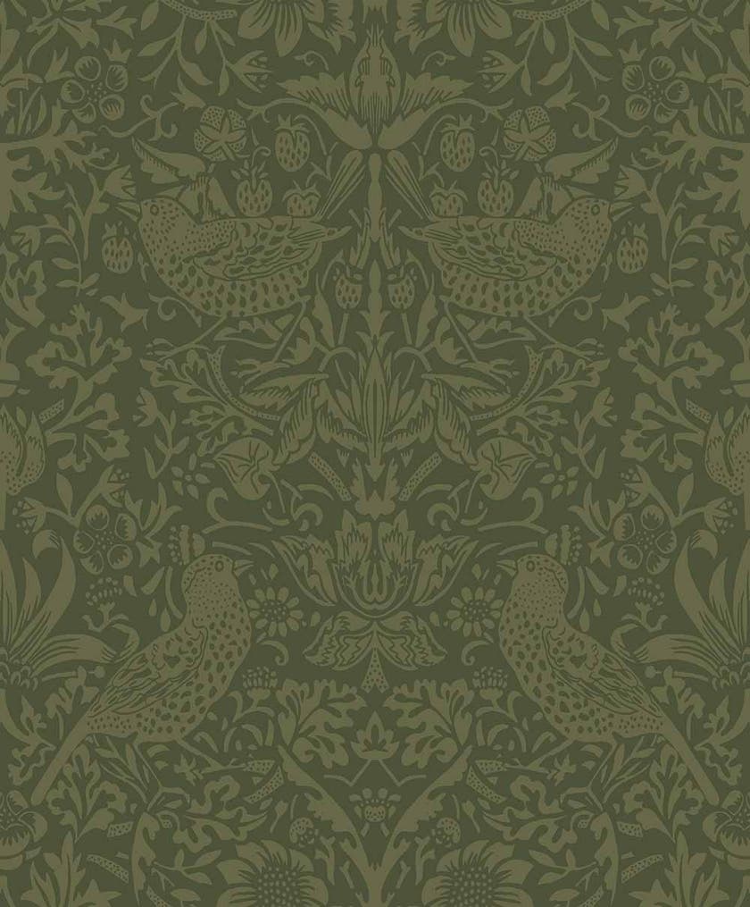 Carma - Peel & Stick Tonal Bird Garden Moss Green NW54404