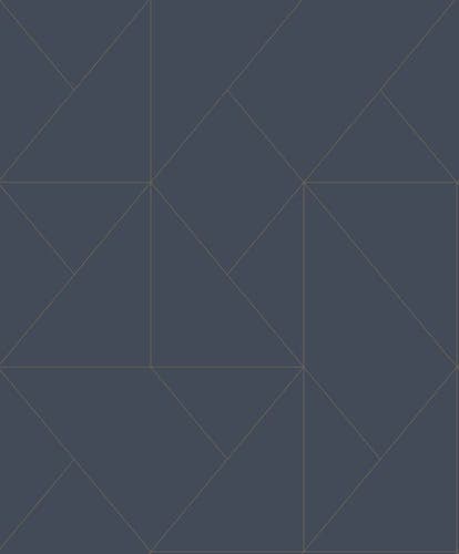 Casadeco - Subtilite Bleu Encre Alchimie Cad